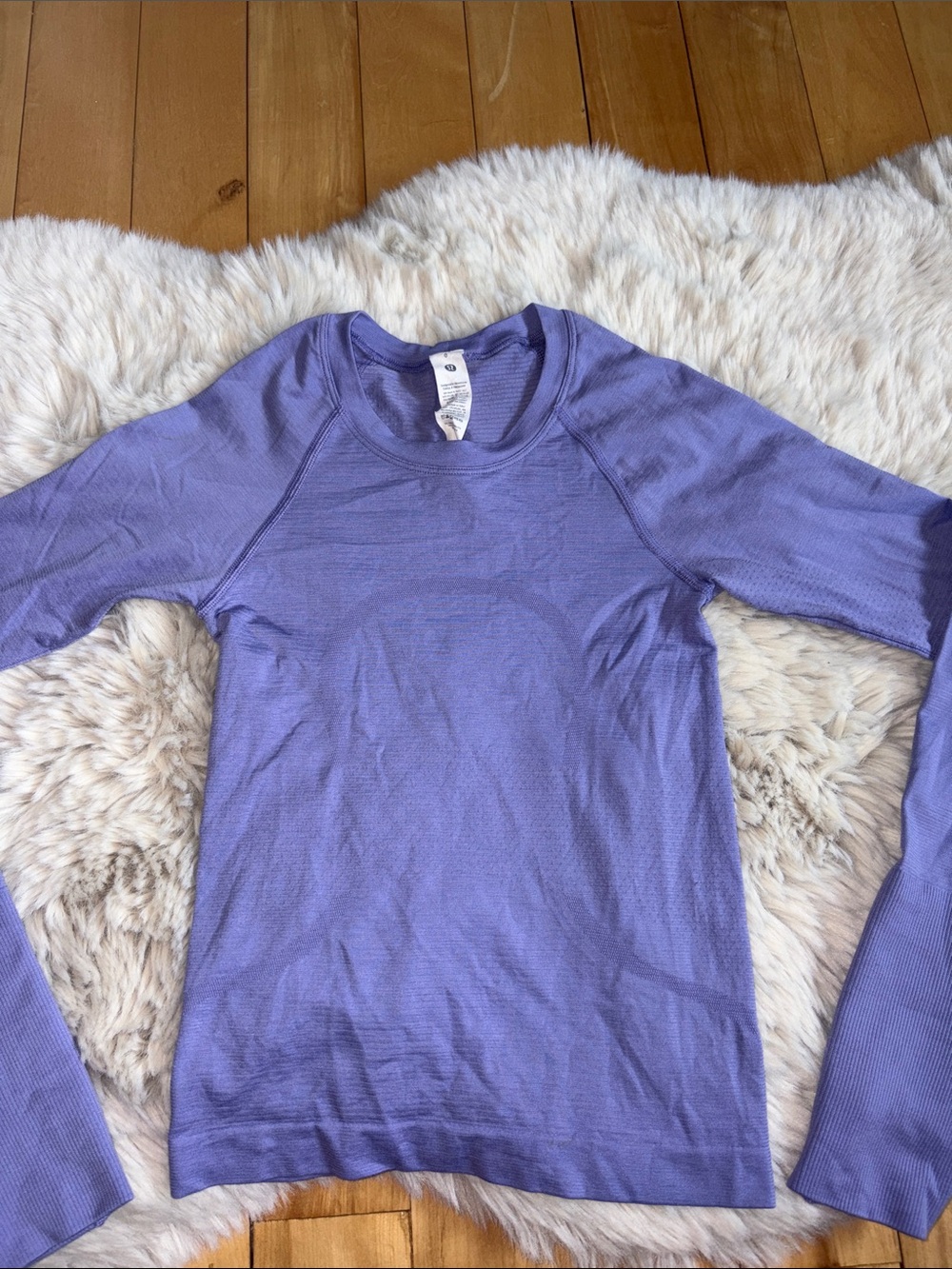 lululemon athletica Lavender Long Sleeve Crew Top